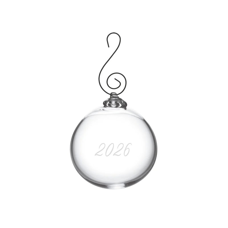 4'' Handmade Glass Ball Ornament