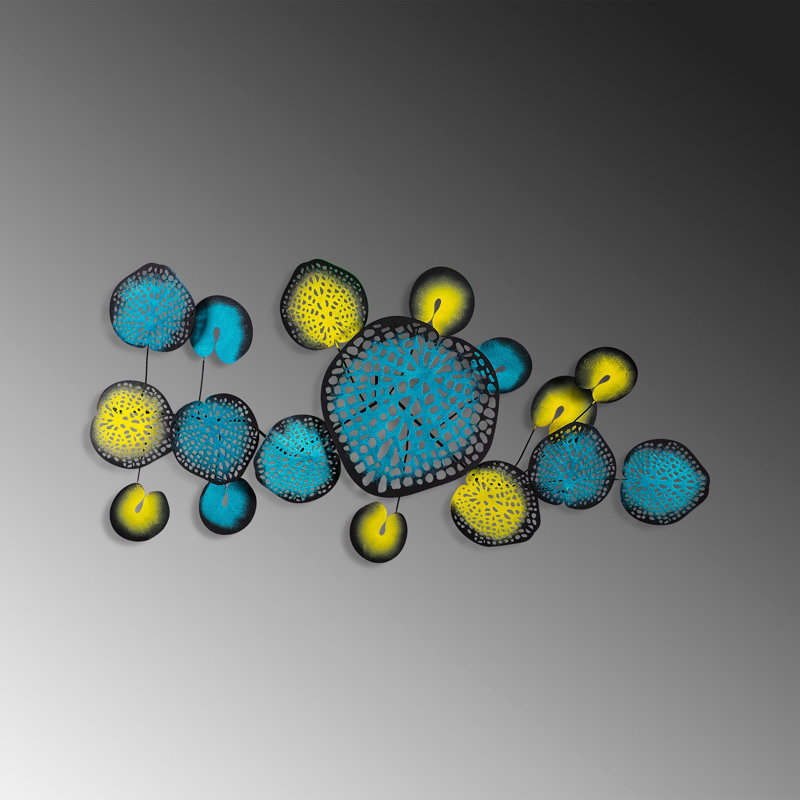 Modern Wall Decor, Yellow/Blue