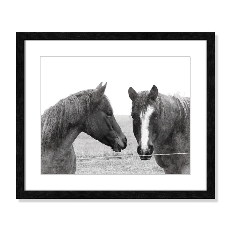 Wild Pastures by Carol Robinson, 16" H x 19" W x 0.75" D, Black