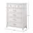 White 5 Drawer Chest-2021820367
