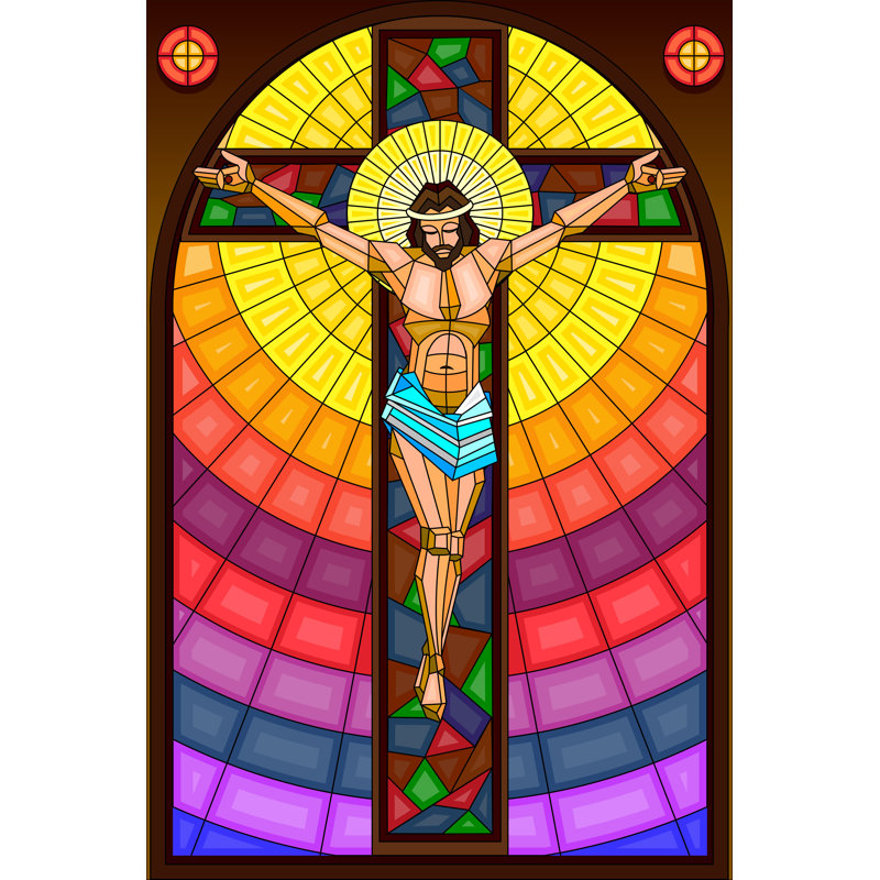 Stained Glass Painting by Snapgalleria - Wrapped Canvas Print, 122cm H x 81cm W x 3.8cm D