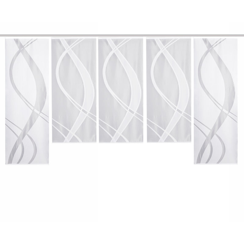Mccourt Semi Sheer Curtain Panel Pair, Width 57 x Drop 175 cm