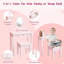 Coiffeuse, maquillage et table d'étude pour enfants rose-163879298
