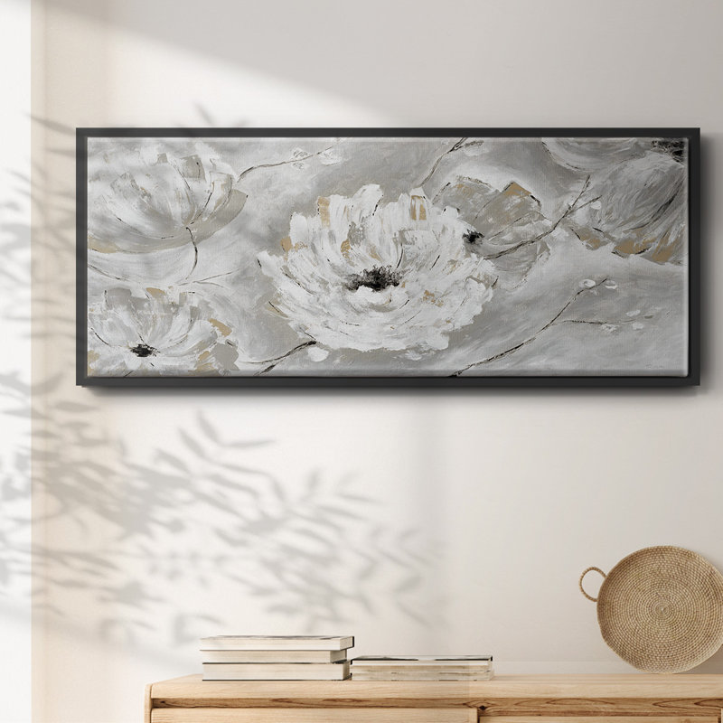 Silver Sun Garden - toile encadrée, H 20 po x l 50 po