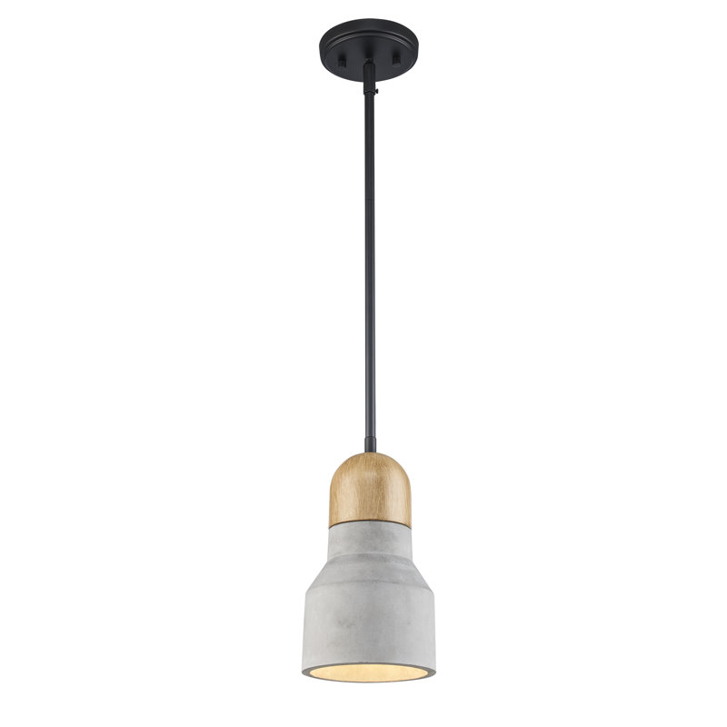 Luminaire suspendu 1 lumière Zac, H 10,80 po x l 5,90 po x P 5,90 po