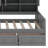 Daybed With All-In-One Cabinet, Desk And Shelves, Wooden Daybed Sofa Bed Frame With 3 Drawers-1412761854-1412761855