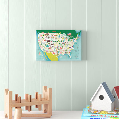 «Illustrate USA vagues» par Michael Mullan, impression sur toile tendue