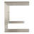 Axiom Stainless Steel Writing Desk with Built-In Electrical Outlet