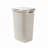 Slim Laundry Hamper With Lid, 60L Tall Clothes Basket, Narrow Tapered Design For Bathrooms, Closets And Laundry Rooms, Plastic (Ivory)-153343960