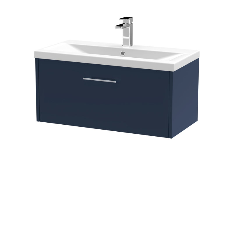 Juno 810mm Single Bathroom Vanity with Drop In Vitreous China Basin