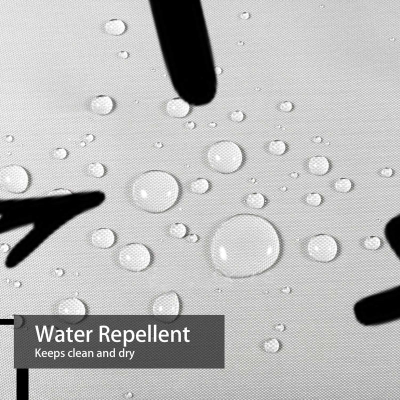 Rideau de douche imperméable à l'eau avec 12 crochets, L 72 po x l 84 po