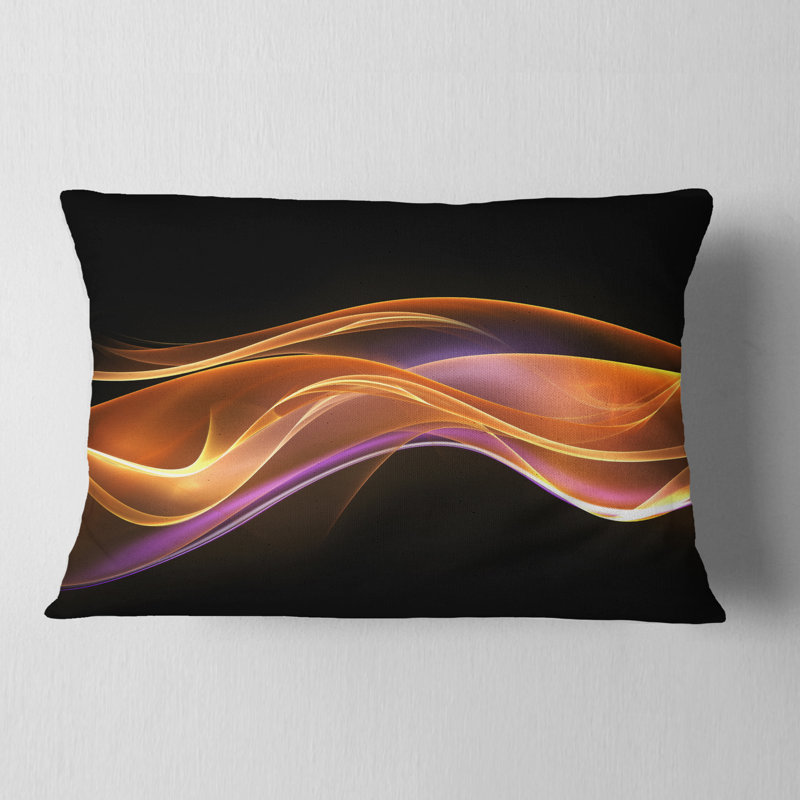 Motif de vagues 3D or rose 3D - imprimé abstrait, Rectangulaire, 12 po x 20 po