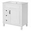 30" Bathroom Vanity with Ceramic Sink, Bathroom Cabinet with 2 Drawers-1919016861