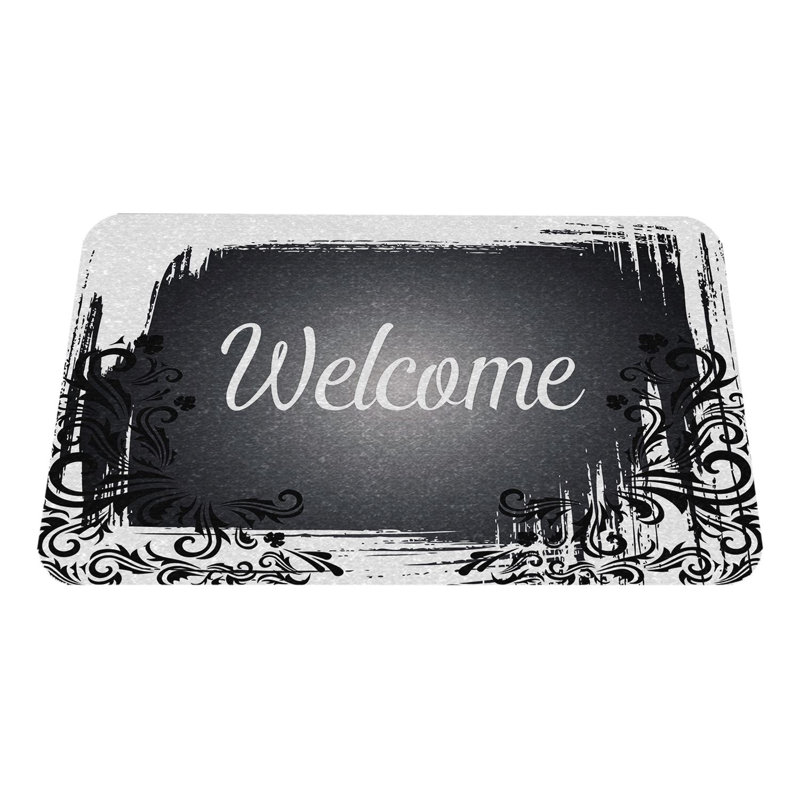 Paillasson durable en PVC antidérapant de 15,7 po x 27,6 po | Matériau 100% PVC résistant aux intempéries | Idéal pour une utilisation intérieure et extérieure, facile à nettoyer, design élégant pour les entrées de maison et les patios