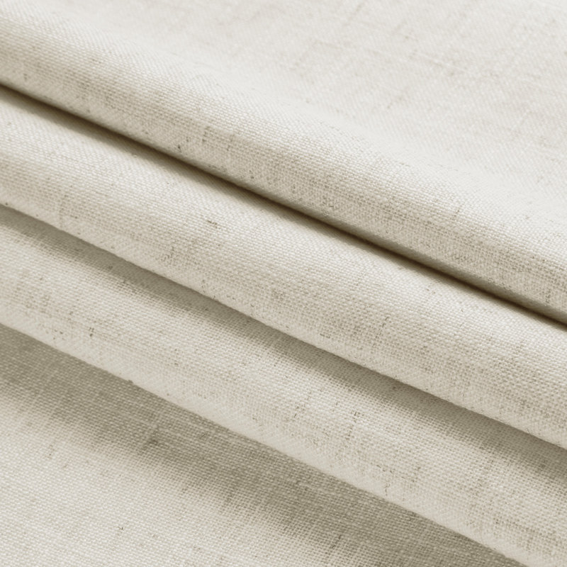 Pinch Pleated 100% Blackout Curtains Linen Blend Drapes with 20 Hooks Curtains for Living Room and Bedroom （Set of 2）