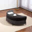 Grand repose-pieds rembourré avec rangement demi-lune-108685029