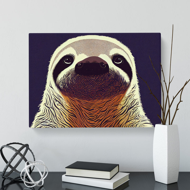 Adorable Sloth - Wrapped Canvas