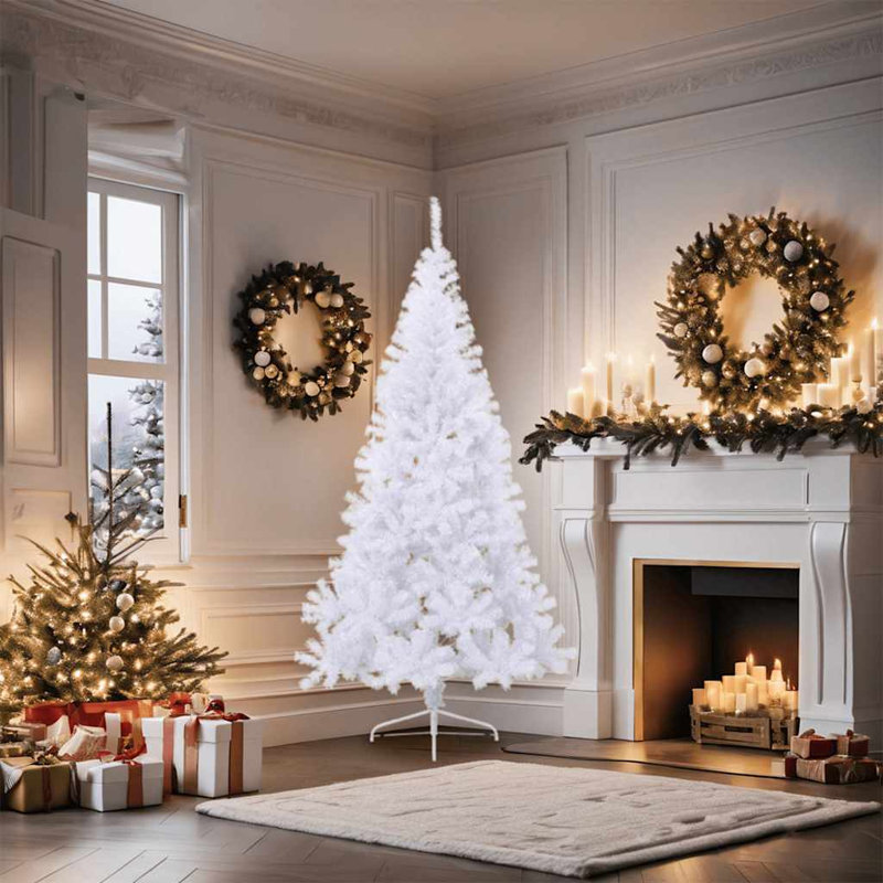 Arbre de Noël artificiel avec incrustations décoratives, H 6 pi