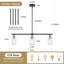 Delmis 3 - Light Kitchen Island Pendant Rustic Linear Chandelier with Clear Glass Shades-1965774221