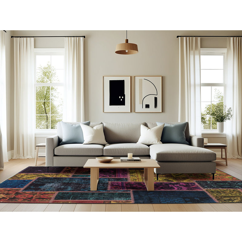 Abstract Indoor Rug, Rectangle 6' x 9'
