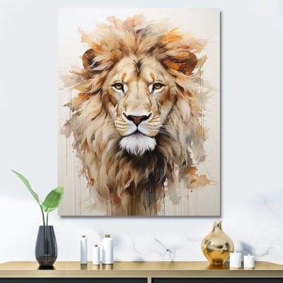 Portrait d'un lion puissant
