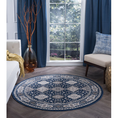 Tapis oriental bleu marine Wealden