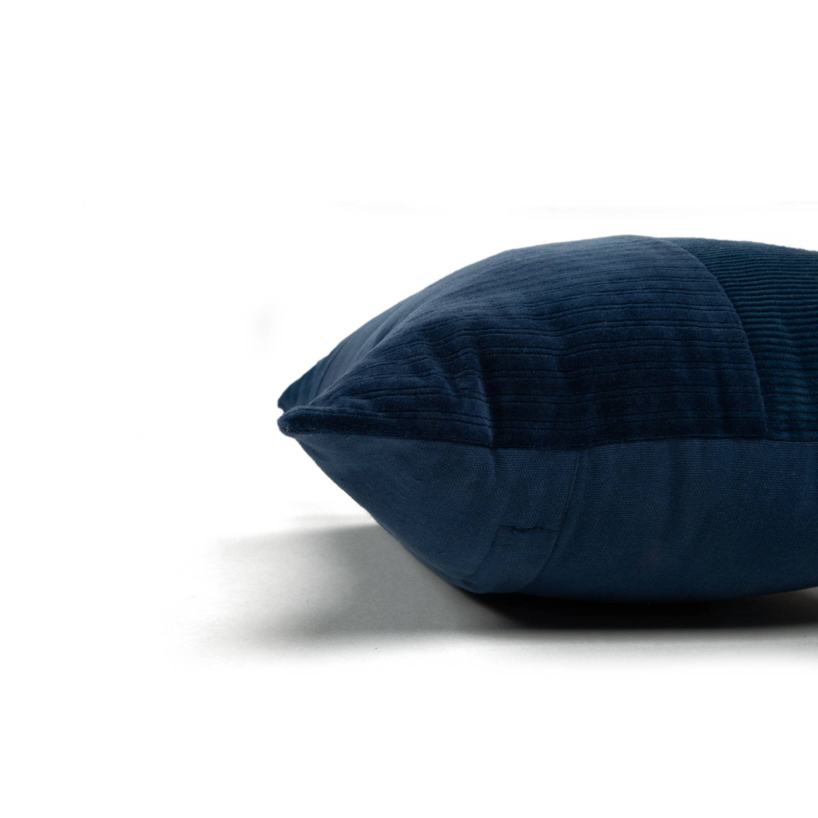 Berkley Textured Cotton Lumbar Throw Pillow, Blue