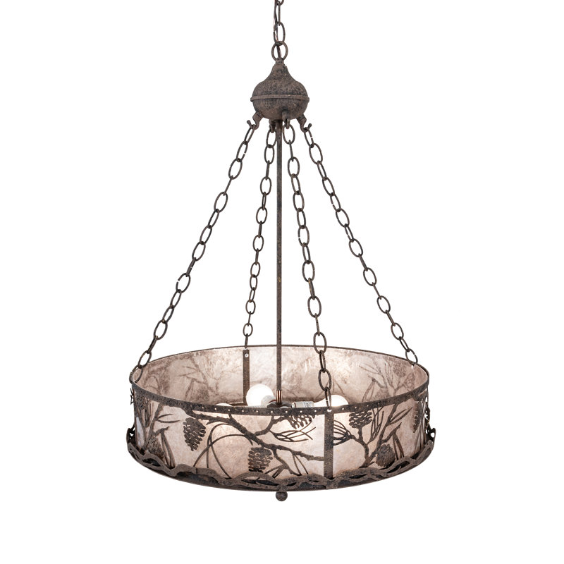 24" Wide Whispering Pines Inverted Pendant