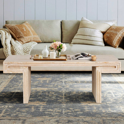 Coffee Table, Rectangular Accent Table For Living Room And Office