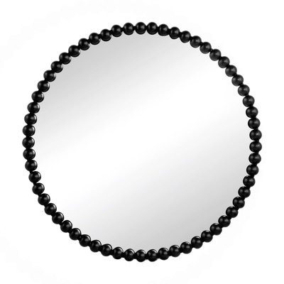 Wall Decor Mirror With Metal Frame For Brightening Room And Creating Spacious Look With Practical And Decorative Functions