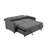 Firm Square Arms Sleeper Sofa 3 in 1 Convertible Sleeper Sofa Bed with Pull Out Bed-1544203759-1598630482