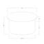 Table basse ronde en raphia