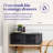 Homz Plastic 1 Drawer Wide Storage Cart, Black Frame with Smoke Drawer, 2 Pack-133654814-133654813