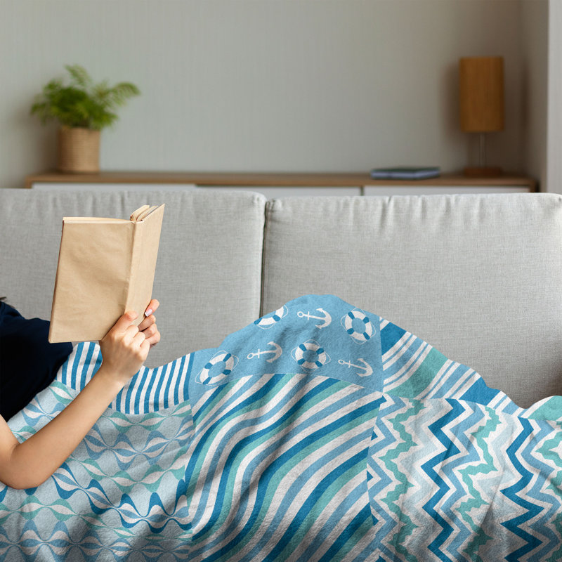 Hand Woven Throw Blanket, 50" x 70"