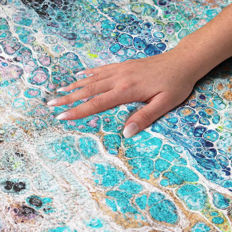Premium Machine Washable Dream Shag ADS65 Abstract Rug, 2'6" x 3'10"