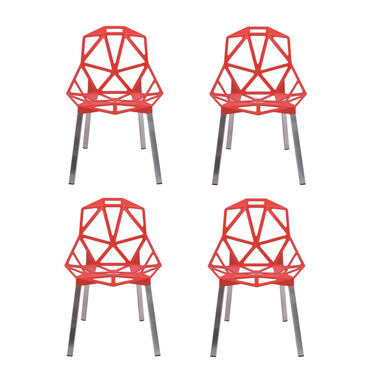 Chaise d'appoint Perlita, Rouge