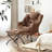 Abramson Lazy Chair, Modern Lounge Accent Chair with Armrests and a Side Pocket-110828430-119619609