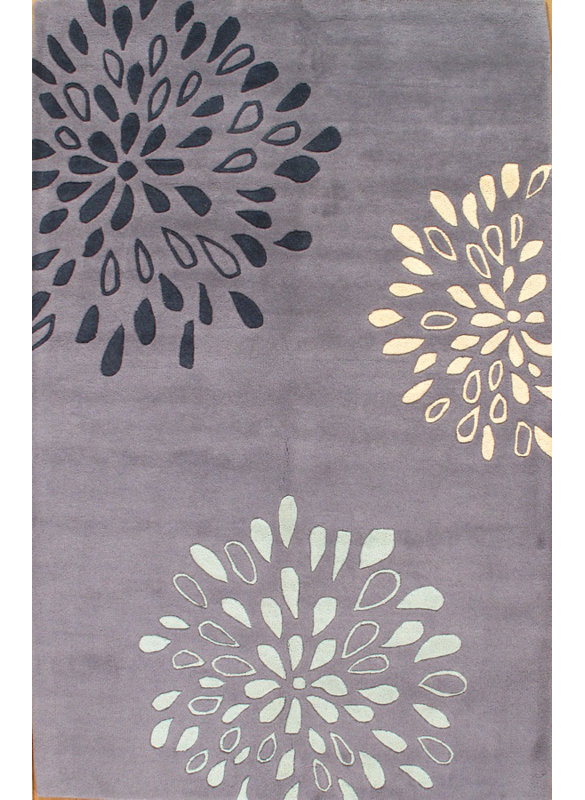 Wool Floral Indoor Rug
