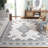 Ebony Hand Tufted Wool/Cotton Oriental Rug in Ivory/Gray-95854460