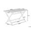 Creek Rectangular Acacia Folding Outdoor Dining Table , 140cm cm W 75cm cm D