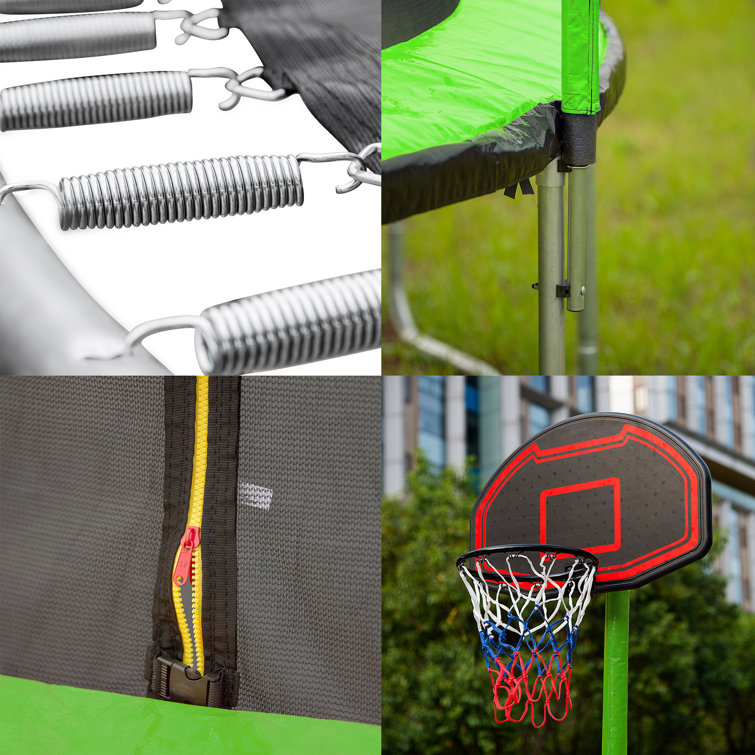 Upper Bounce Machrus Upper Bounce Trampoline Basketball Hoop w/ Ball & Pump  - Attach Inside or Outside Trampoline - Wayfair Canada