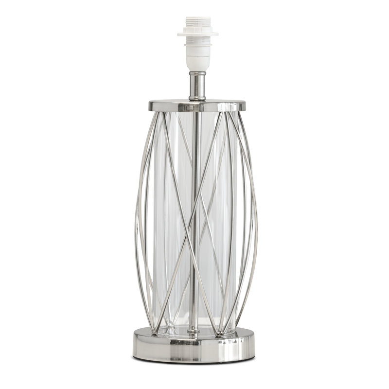 Alexarae 33cm Table Lamp, Silver