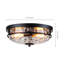 Plafonnier encastré Boatner avec verre martelé transparent-1226727600