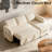L-shape 81" Wide Space-Saving Sleeper Sofa Upholstered Pull-out Sofa Bed-530708314