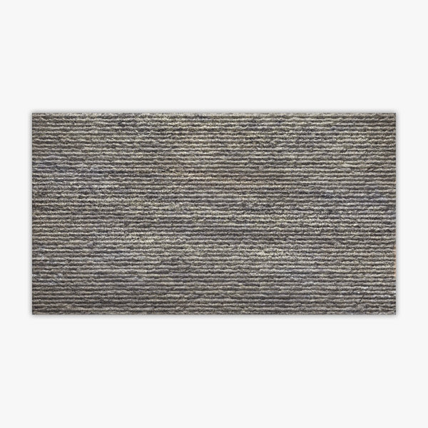 Yosemite Charcoal Thin-Raked 12x22 Porcelain Wall Tile
