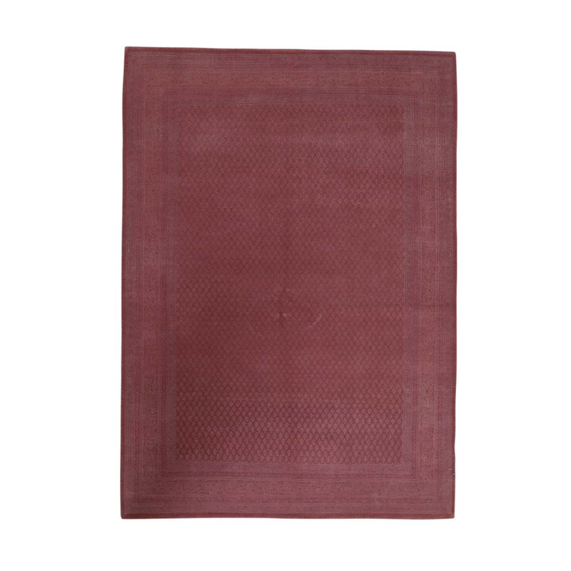 Wool Oriental Area Rug in Pink
