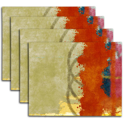 Napperon abstrait en polyester