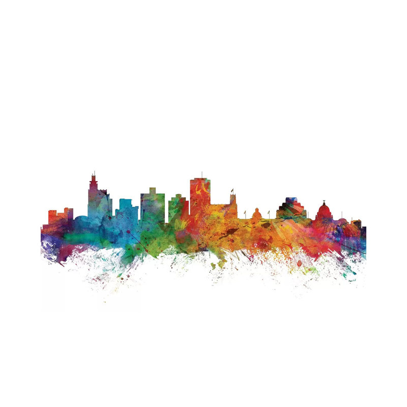 Jackson, Mississippi Skyline by Michael Tompsett - Wrapped Canvas Gallery-Wrapped Canvas Giclée, 152.5 cm H x 101.5 cm W
