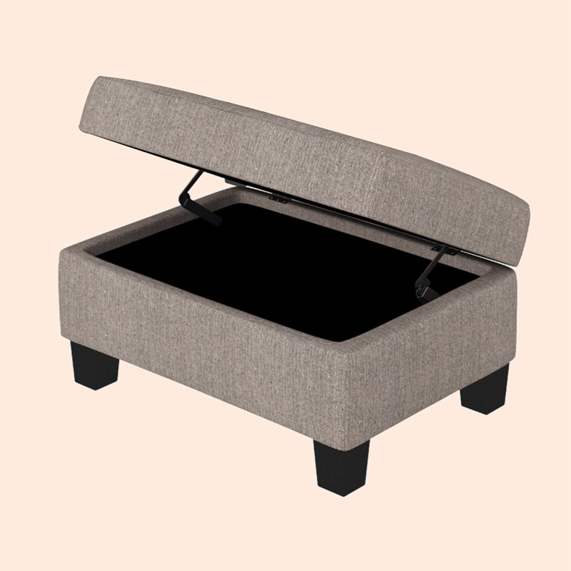 85'' Upholstered Sofa, Brown 100% Linen