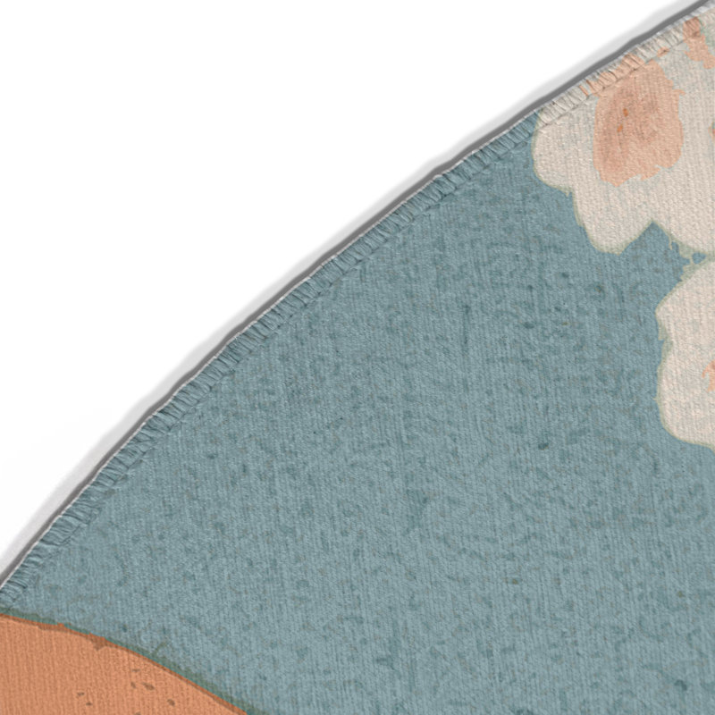 Lily Shadows Indoor And Outdoor Area Rug, Round 5'
